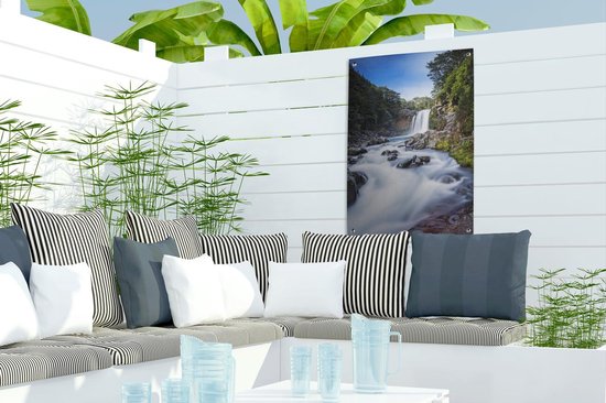 River in Tongariro National Park in Océanie Garden poster 40x60 cm - small - Toile de jardin / Toile d'extérieur / Peintures pour l'extérieur (décoration de jardin)