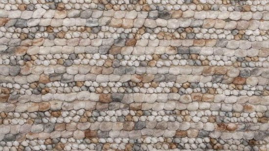 Heckettlane Badmat Brenda - Badkamermat - Bidetmat - Antislip tapijt - 60x60 cm - Beige