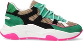 Vingino Joy Lage sneakers - Leren Sneaker - Meisjes - Groen - Maat 33