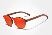 Kingseven zonnebril - UV400 - Gepolariseerd - Bamboo - Bruin - Redstar - Z1319