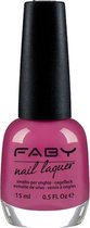 Faby Nagellak Raspberry Jelly Dames 15 Ml Vegan Donkerroze