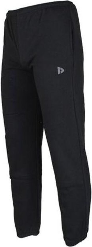 Zwarte Donnay joggingbroek met logo op de zijkant.