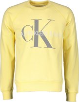 Calvin Klein Sweater - Slim Fit - Geel - XL