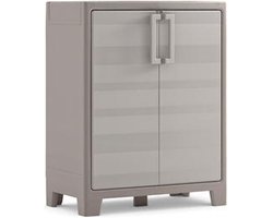 Keter Gulliver Lage Kast - 2 planken - 80x44x100cm – Zand/Beige