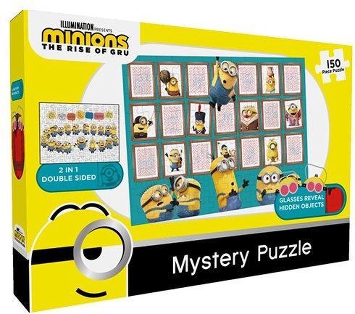 Les minions 2 puzzles 3x49 pieces - drôles de minions