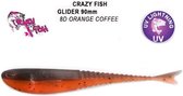 Crazy Fish Glider - 9 cm - 8d - orange coffee - floating