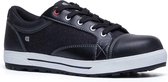 Shoes For Crews Fergus S3 | Zwart/Wit | Maat 37 | Uniseks veiligheidsschoenen met extreme antislip