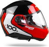 Nolan N100-5 Plus Distinctive 27 Glossy Black Red White Modular Helmet 3XL