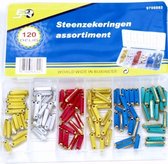 Assortimentsdoosje zekeringen steen 120 dlg.