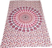 Myroundie – roundie - rechthoekig strandlaken – strandkleed - yoga kleed - picknickkleed - speelkleed - muurkleed - 100% katoen - 140 x 210 cm - 806