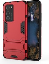 Voor Huawei P40 Pro PC + TPU schokbestendige beschermhoes met houder (rood)