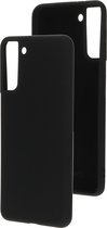 Mobiparts Siliconen Cover Case Samsung Galaxy S21 Plus Zwart hoesje