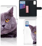 Telefoonhoesje Samsung Galaxy A02s Flip Cover Samsung M02s Flipcover Case Kat