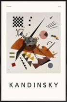 JUNIQE - Poster met kunststof lijst Kandinsky - Orange -13x18 /Ivoor &