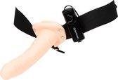 10" Vibrating Hollow Strap-On