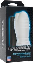 ULTRASKYN Vibrating Stroker - Massage Beads - White