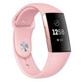 Fitbit Charge 3 & 4 Sport Band  Roze - Maat: ML