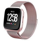 Fitbit Versa 2 Milanese Band  Rose Goud - Maat: SM