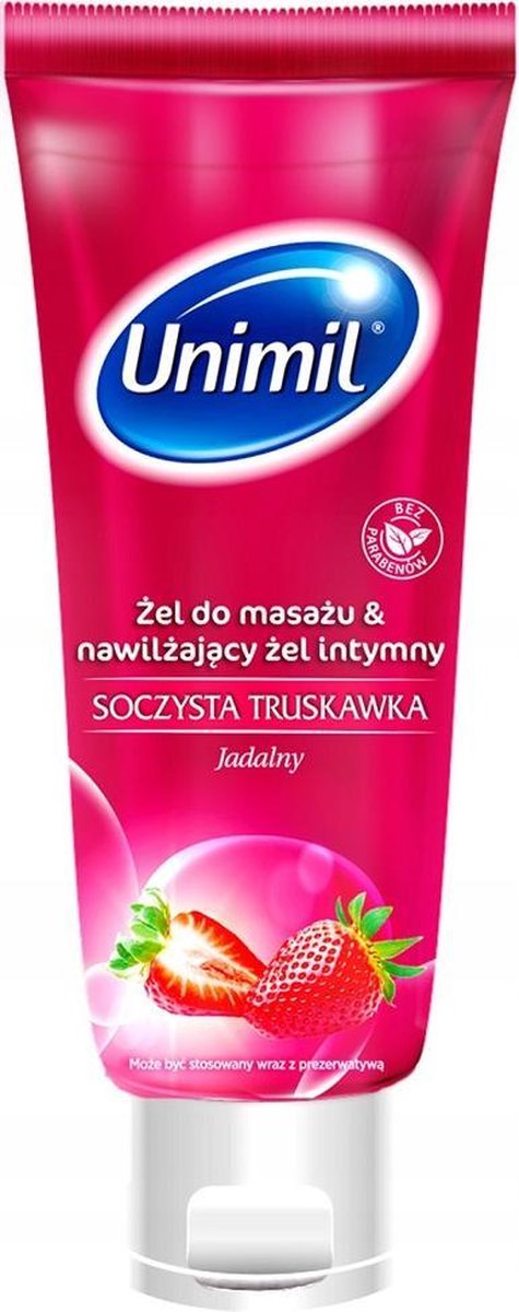 Unimil - Luscious Sensual Massage Gel Juicy Strawberry 200Ml
