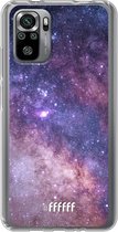 6F hoesje - geschikt voor Xiaomi Redmi Note 10S -  Transparant TPU Case - Galaxy Stars #ffffff