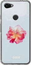 6F hoesje - geschikt voor Google Pixel 3a -  Transparant TPU Case - Rouge Floweret #ffffff