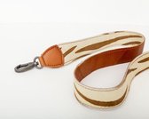 Bag2Bag Verwisselbare schouderband Zebra Cognac 110cm
