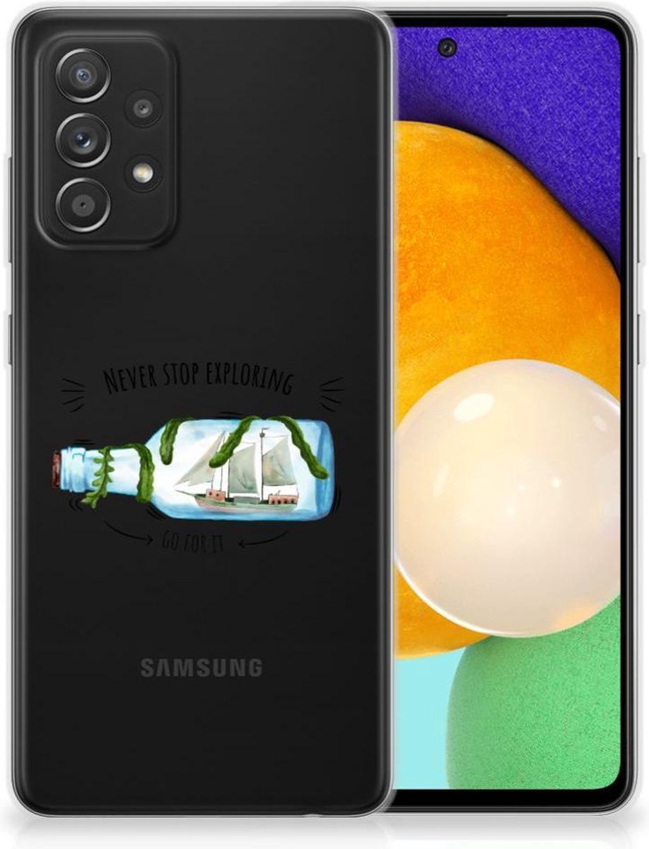 Samsung Galaxy A52 (5G/4G) Telefoonhoesje met Naam Boho Bottle