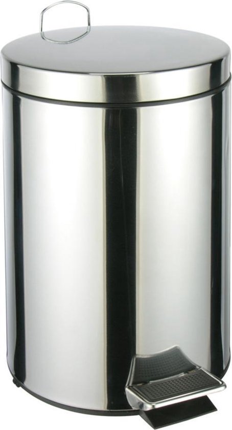 Lot De 2 Corbeilles à Pédale Carrées - Harbour Housewares 3L - Acier Inoxydable Noir - Salle De Bain
