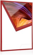 50x60cm Aluminium Wissellijst - 9 mm - type Standard- Glanzend Rood