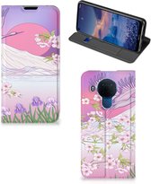 Smartphone Case Cadeaux pour femmes Nokia 5.4 Book Style Case Bird Flying