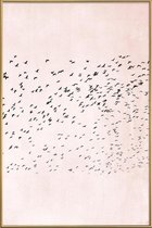 JUNIQE - Poster met kunststof lijst Moving On To The Sun -13x18