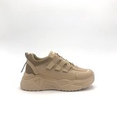 SNEAKER YARA BEIGE - Maat 37 - Lage Sneaker - Beige - Sportief - Casual