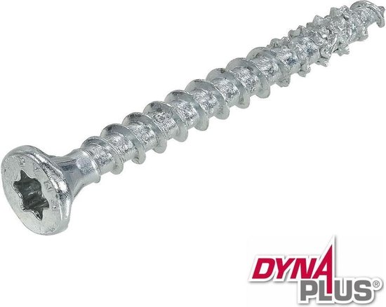 Dynaplus Vis pour aggloméré tête plate 4.0x50mm Torx20 galvanisée