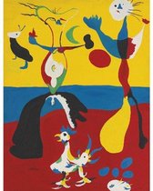Joan Miro Abstract Watercolor Poster 9 - 50x70cm Canvas - Multi-color