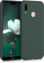 kwmobile telefoonhoesje geschikt voor Huawei P20 Lite - Hoesje voor smartphone - Back cover in mosgroen