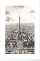 JUNIQE - Poster Tour Eiffel -20x30 /Grijs & Ivoor