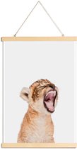 JUNIQE - Posterhanger Sleepy Leopard -40x60 /Bruin