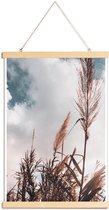 JUNIQE - Posterhanger Grass I -20x30 /Bruin & Wit