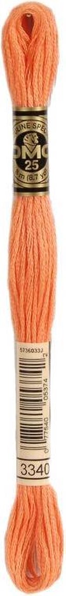 6 stuks DMC Borduurgaren-3340 Oranje