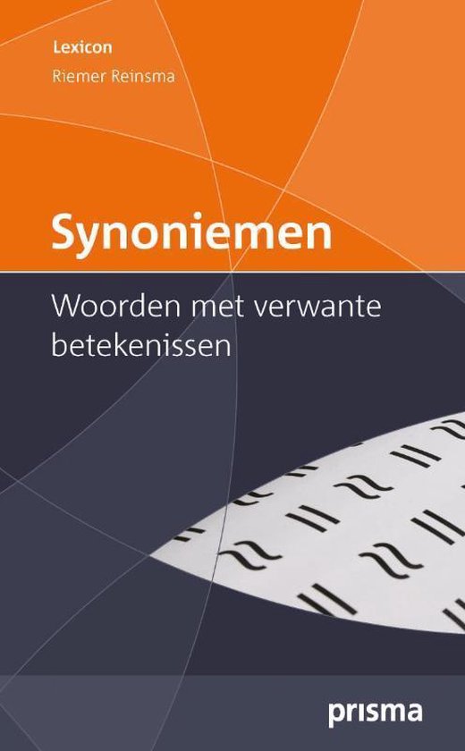 Cover van het boek 'Synoniemen' van R. Reinsma