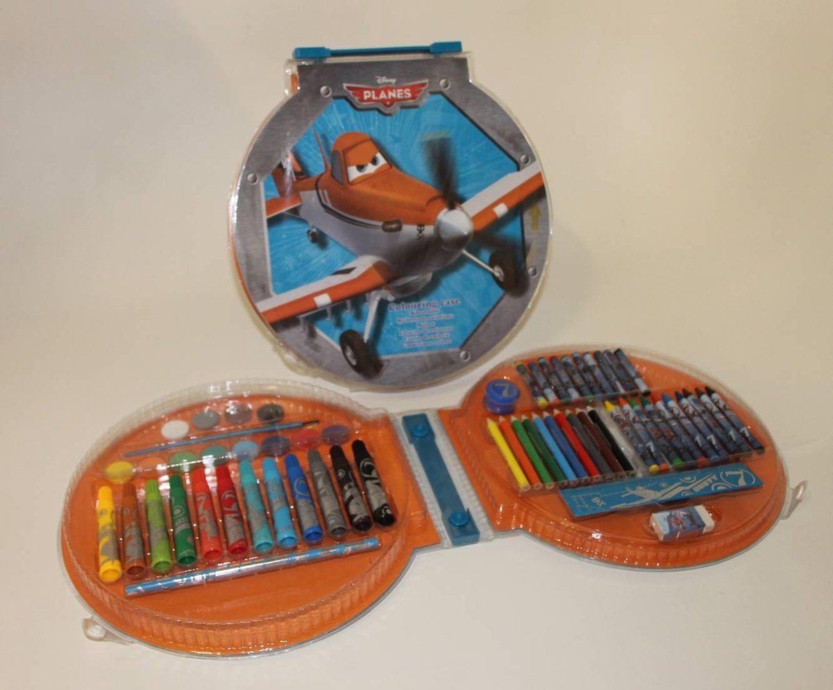 Disney Planes Kleurdoos 58pcs rond