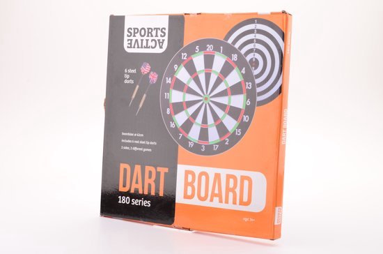 Johntoy Sports Active Dartboard Met 6 Darts 45cm - Johntoy