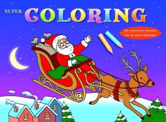 Thumbnail van een extra afbeelding van het spel Super coloring kerst