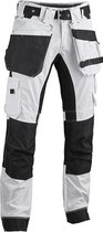 4WORK - Jerez Premium schildersbroek met stretch inserts - Werkbroek - Wit - Maat 52