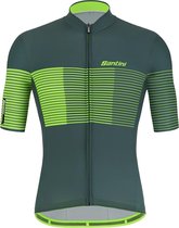 Santini Fietsshirt Korte mouwen Groen Heren - Tono Freccia S/S Jersey Military Green - XS