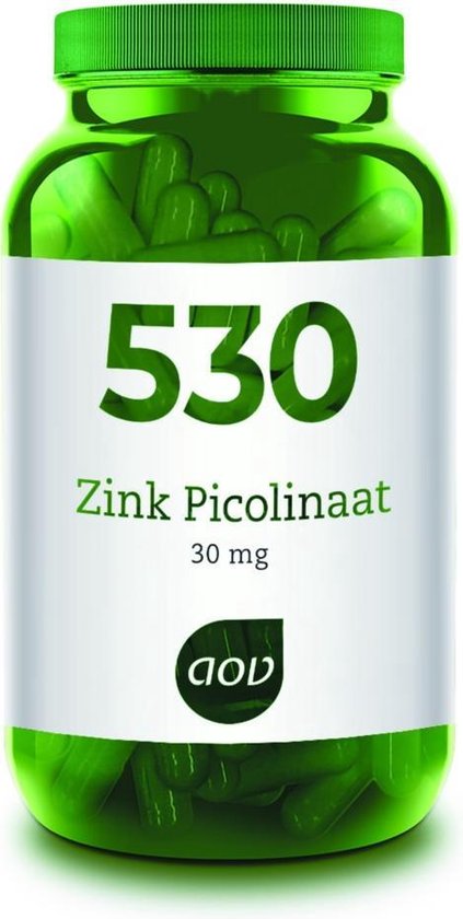 AOV 530 Zink Picolinaat 60 capsules - Mineralen - Voedingssupplementen