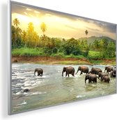 Infrarood Verwarmingspaneel 600W met fotomotief en Smart Thermostaat (5 jaar Garantie) - Olifanten in het Water 67