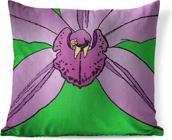 Tapis De Souris Rond 20 Cm - Motif Orchidée Violet - Base Antidérapante En Caoutchouc - Pour Bureau & Jeu - 10