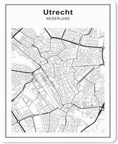 Muismat Eigen stadskaarten 5-7 - Stadskaart - Utrecht muismat rubber - 19x23 cm - Muismat met foto