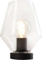 Olucia Iza - Design Tafellamp - Glas/Metaal - Zwart;Transparant